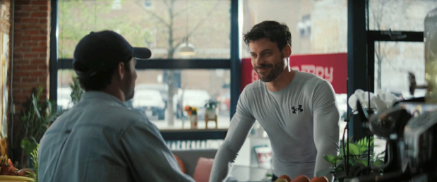 Scott talks with Kip at the shop in “Hunter,” episode 3 of Heated Rivalry